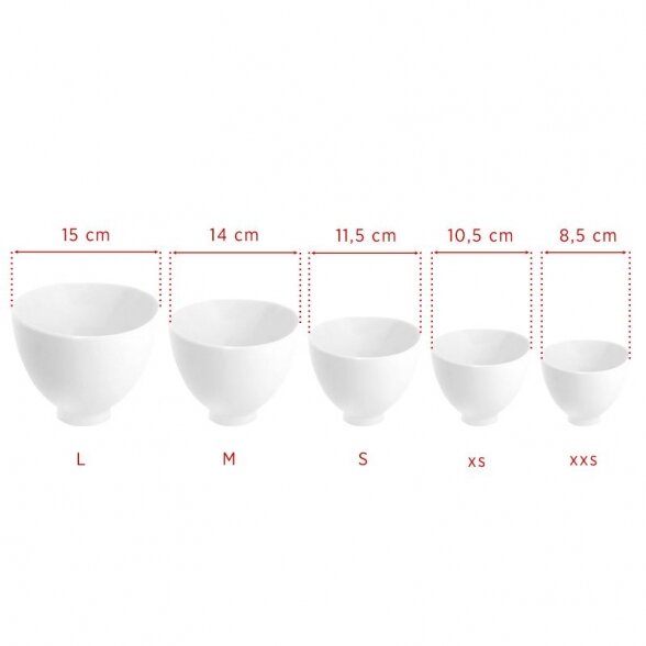 SILICONE BOWL SIZE L, WHITE 1