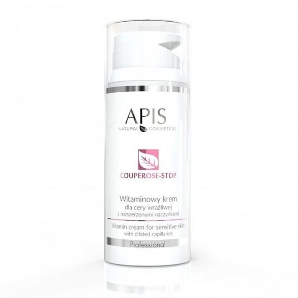 APIS COUPEROSE STOP kremas su vitaminais kapiliarinei odai, 100ml