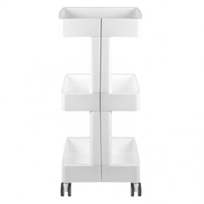 Cosmetic trolley 084 with three shelves, white