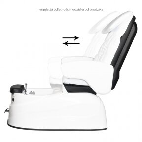 Pedicure chair PEDICURE SPA AS-122, with massage function, white