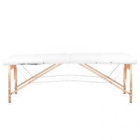 Folding massage table WOOD KOMFORT 2, white