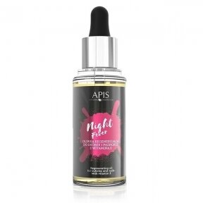 Apis NIGHT FEWER regeneruojantis nagų odelių aliejus su Vitaminu E, 30 ml