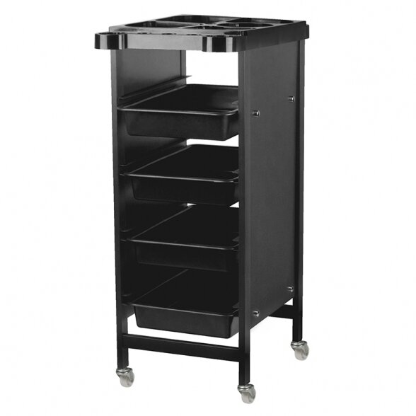 Barber trolley GABBIANO, black