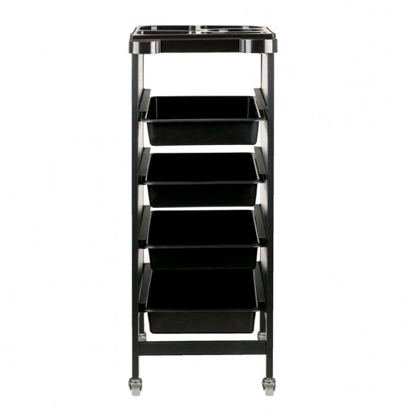 Barber trolley GABBIANO, black 1