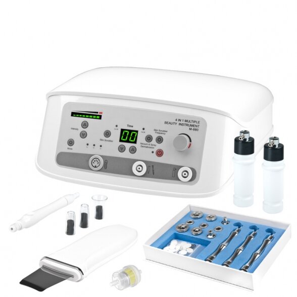 Cosmetic device ELEGANTE 880 4 in1 microdermabrasion + ultra steam spatula + vacuum + spray