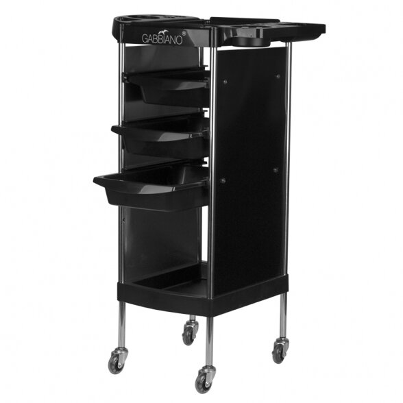 Barber trolley GABBIANO, black