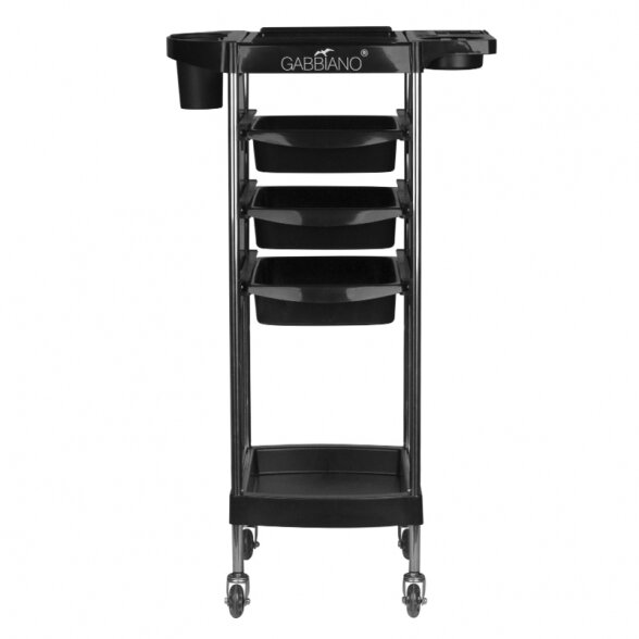 Barber trolley GABBIANO, black 2