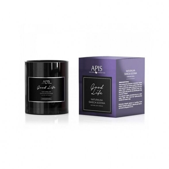 APIS natural soy candle for massage and aromatherapy, GOOD LIFE 220g