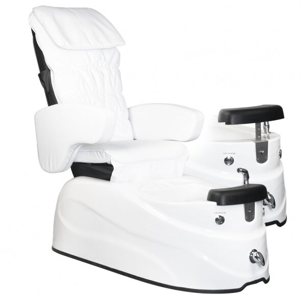 Pedicure chair PEDICURE SPA AS-122, with massage function, white