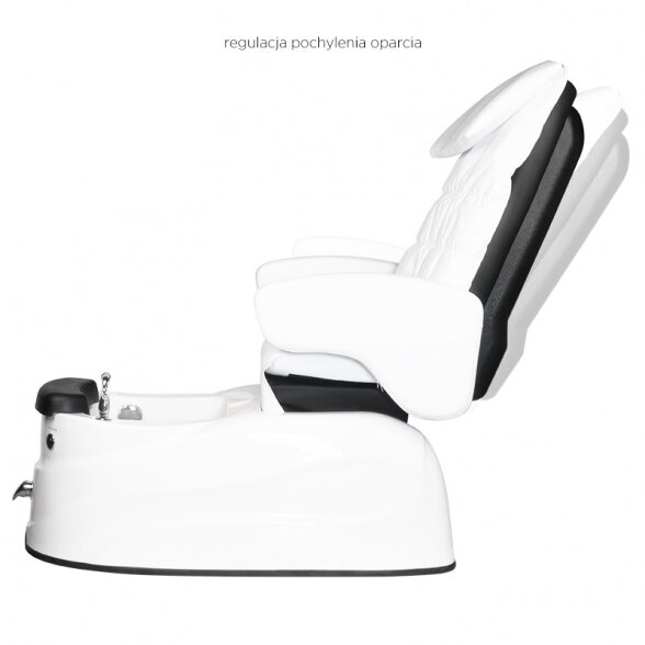 Pedicure chair PEDICURE SPA AS-122, with massage function, white 2