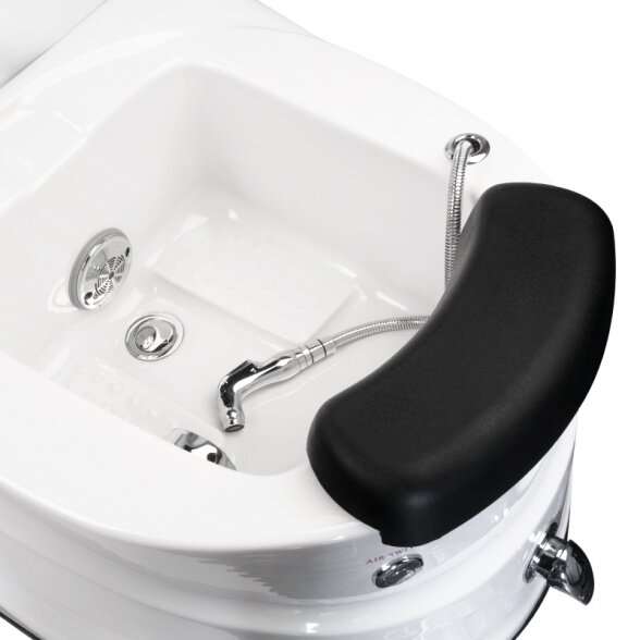 Pedicure chair PEDICURE SPA AS-122, with massage function, white 4