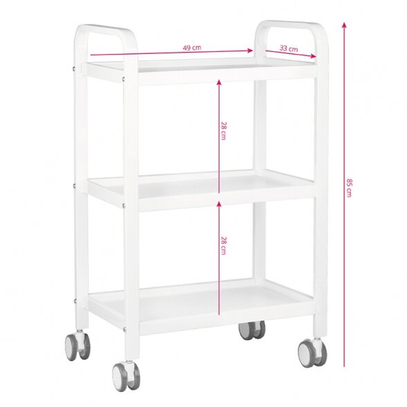 Cosmetic trolley HS-09 white sp. 3