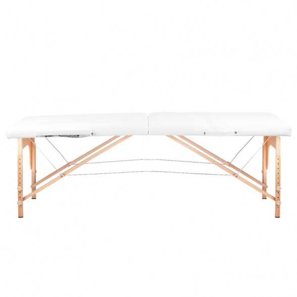 Folding massage table WOOD KOMFORT 2, white 1