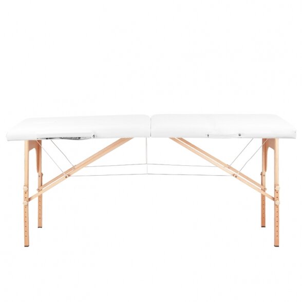 Folding massage table WOOD KOMFORT 2, white 3