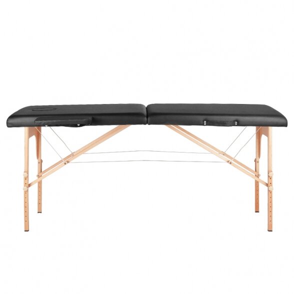 Folding massage table WOOD COMFORT 2 BLACK, black 3