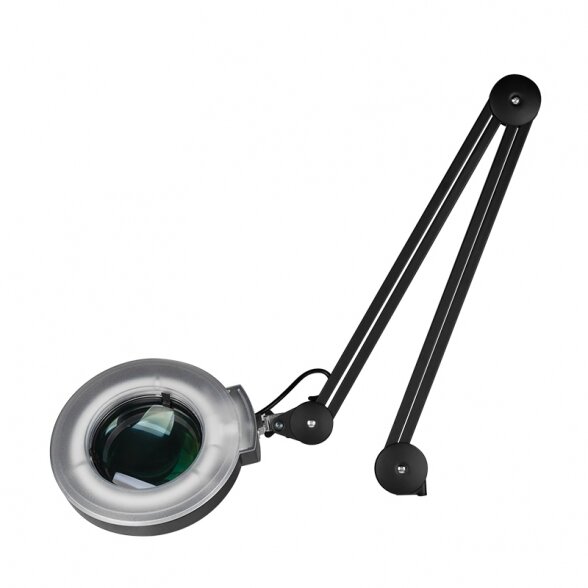 Cosmetic lamp with magnifying glass, black color 2