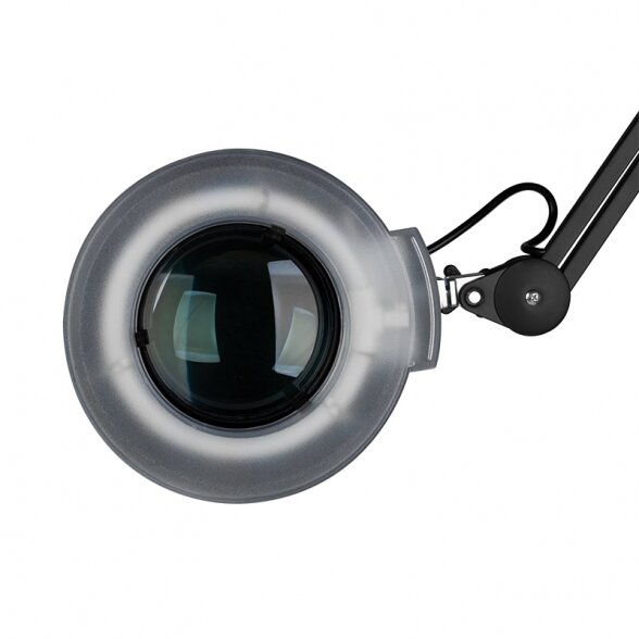 Cosmetic lamp with magnifying glass, black color 3