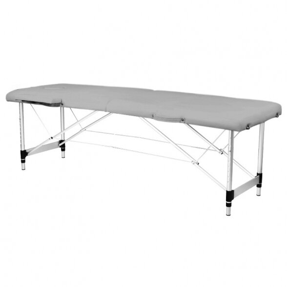 Folding massage table, gray