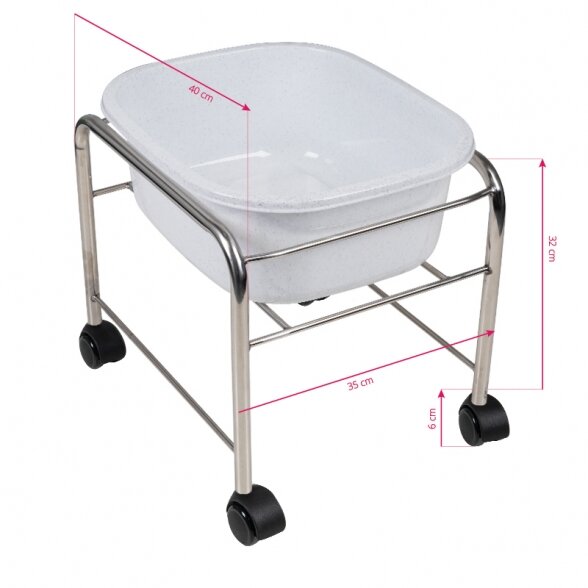 Pedicure tub, white 3