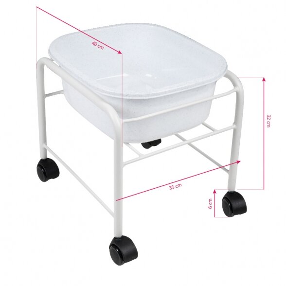 Pedicure tub, white 3