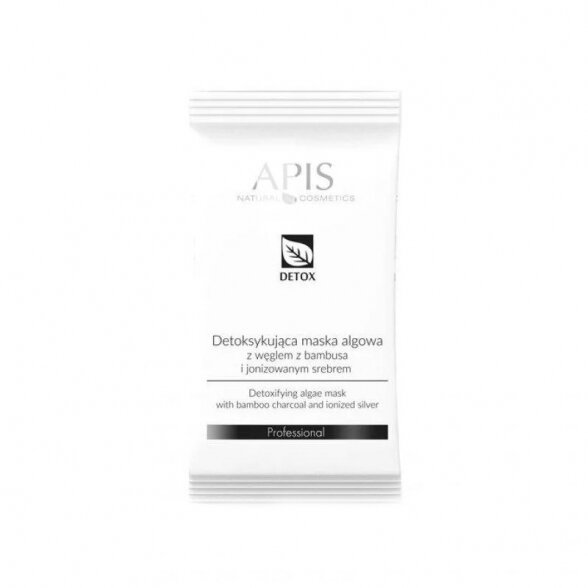 APIS DETOX detoxifying algae mask with bamboo charcoal and ionized silver, 20g