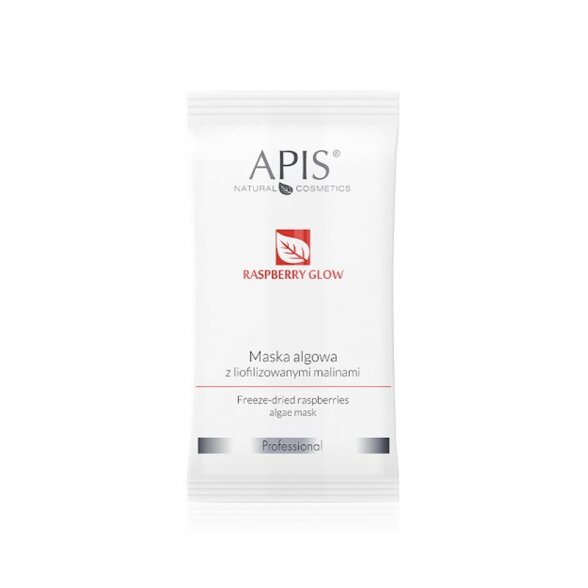 APIS Raspberry glow, algae mask with freeze-dried raspberries, 20g