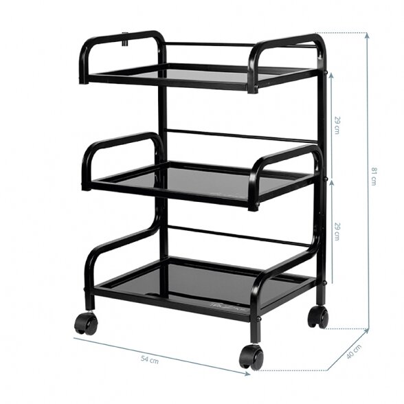 Pro Ink 1014 trolley, black 2