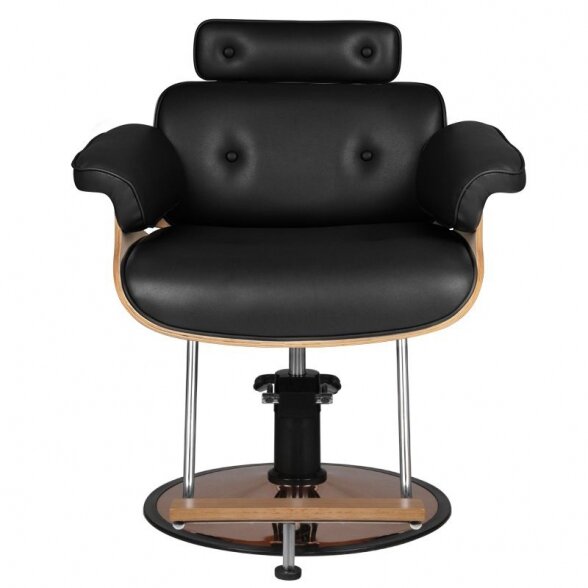 GABBIANO hairdressing chair FLORENCE with adjustable headrest, black sp. 1