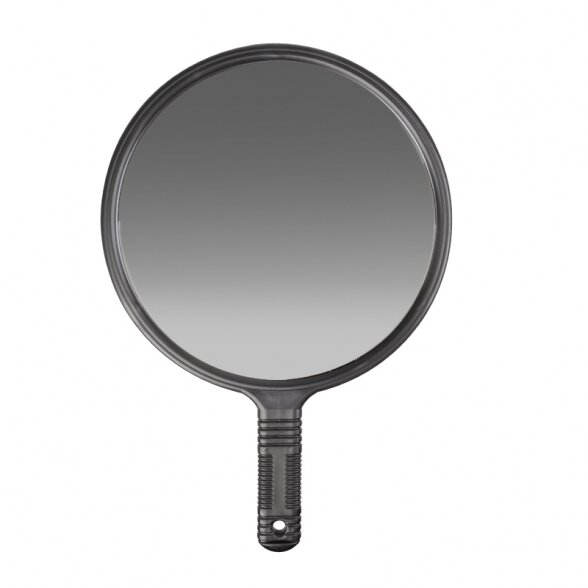 Round mirror, black