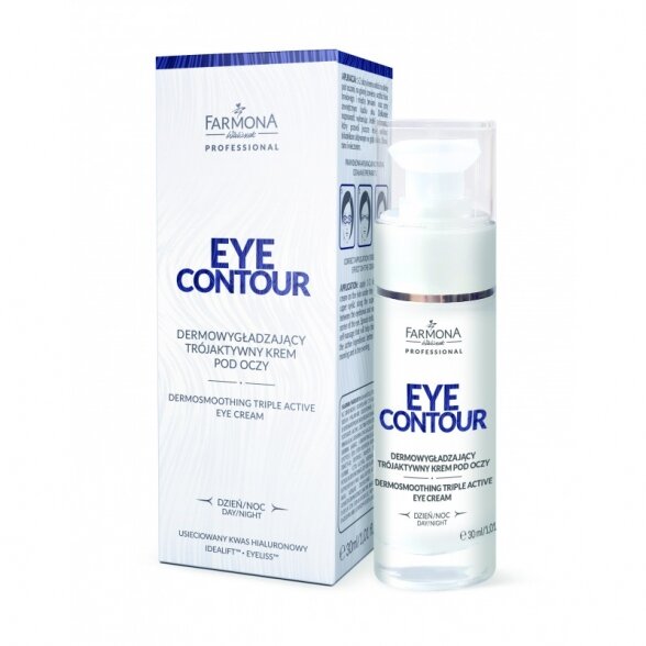 FARMONA EYE CONTOUR Разглаживающий тройной активный крем для глаз, 30 мл