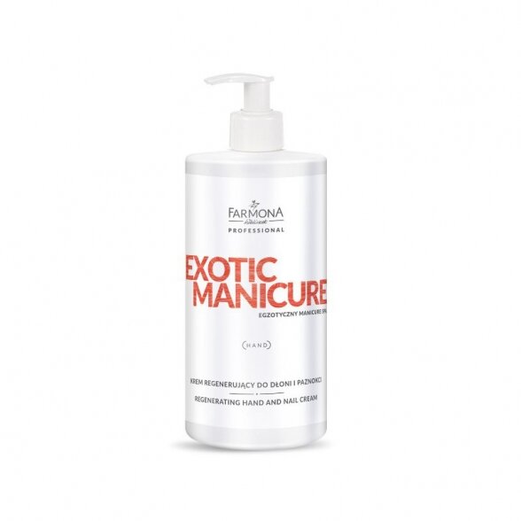 FARMONA EXOTIC MANICURE atkūriamasis kremas rankų bei nagų priežiūrai, 500ml