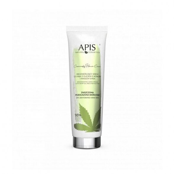 APIS CANNABIS HOME CARE restorative hand cream with hemp oil and shea butter, 100ml