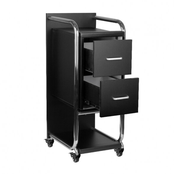 Hairdressing trolley SOLO, black sp. 2