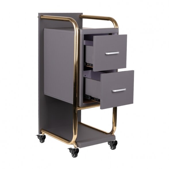 Hairdressing trolley GABBIANO SOLO gold-grey sp. 1