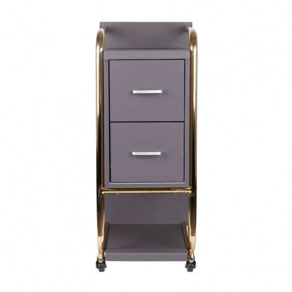 Hairdressing trolley GABBIANO SOLO gold-grey sp. 2