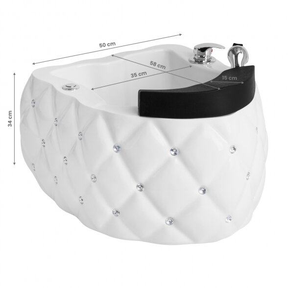 Luxury pedicure tub DIAMOND with hydromassage 2