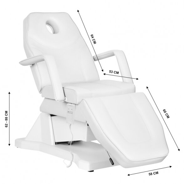 COSMETOLOGICAL ELECTRIC CHAIR SOFT, 1 MOTOR 6