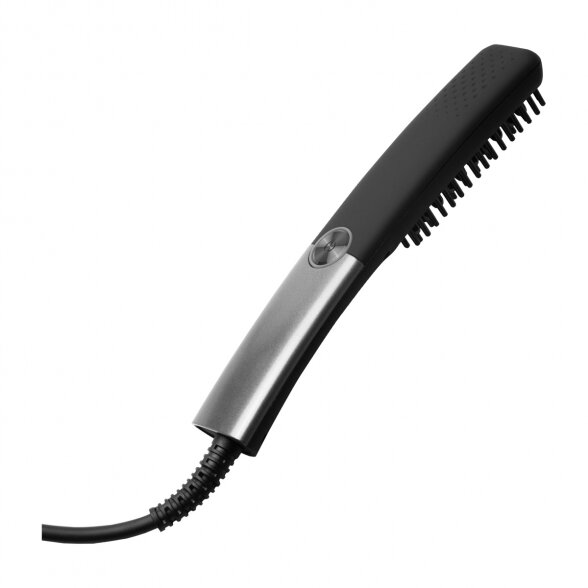 Beard straightening ceramic brush