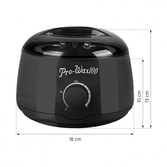 Wax heater Pro-Wax, 400, 100W, black sp. 4