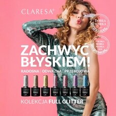 Hibridinis nagų lakas CLARESA FULL GLITTER 1, 5g