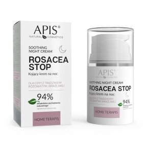 APIS ROSACEA- STOP Home TERAPIS raminantis naktinis veido kremas, 50ml