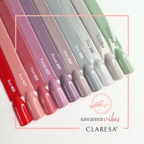 Hibridinis nagų lakas CLARESA PINK 525, 5g