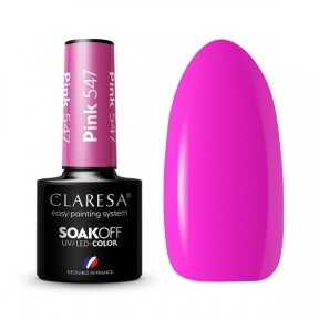 Гибридный лак для ногтей CLARESA PINK 547, 5г