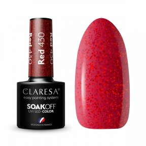 Гибридный лак для ногтей CLARESA RED 430, 5г