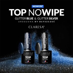 Topas CLARESA No Wipe ГЛИТТЕР СИНИЙ, 5 г