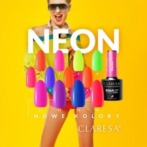 Hybrid nail polish CLARESA NEON 12, 5g