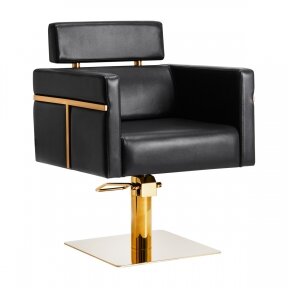 Hairdressing chair Gabbiano Toledo gold-black sp.