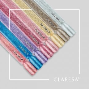 Гибридный лак для ногтей Claresa ULL GLITTER 8, 5г