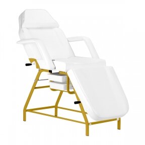 Кровать механическая для косметологических процедур, белое золото