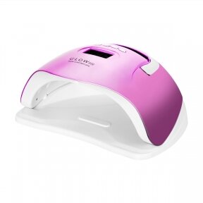 УФ светодиодная лампа для ногтей Glow F2 RC, 220Вт, розового цвета.